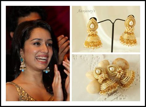 Buy Aashiqui 2 Earrings Jhumkas Pearl Ethnic Traditional Indian Handmade Online