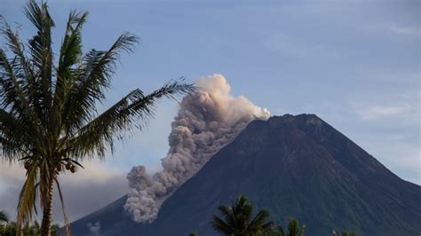 Indonesias Merapi Volcano Spews Ash Debris In New Eruption