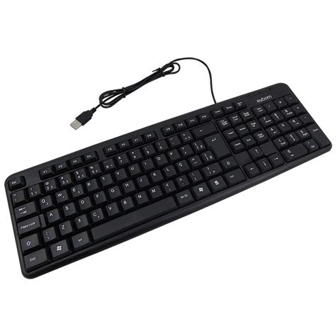 Teclado Pc Computador Usb Padrão Windows Toque Suave B120 - R$ 19,35 em