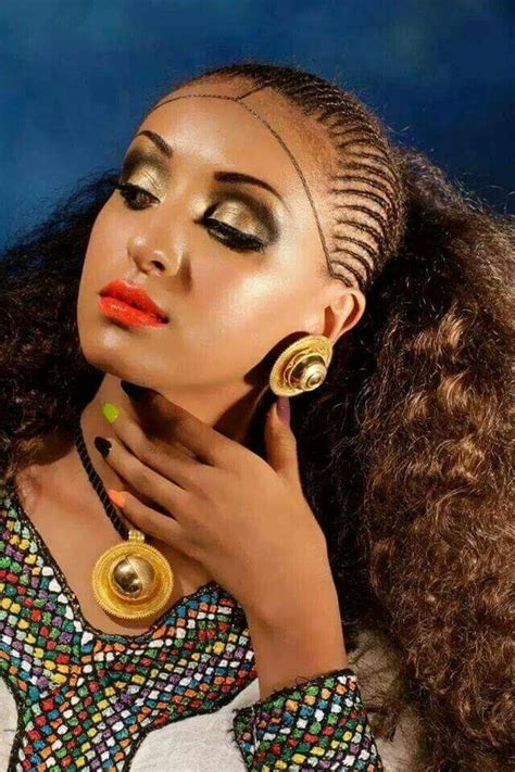 Habesha Beauty Ethiopian Braids Ethiopian Hair Ethiopian Beauty