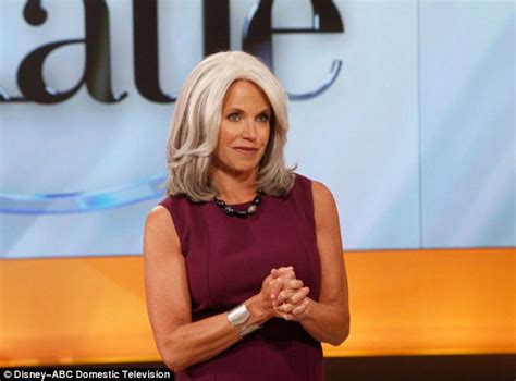 Katie Couric Dons Grey Wig On Talk Show Katie Daily Mail Online