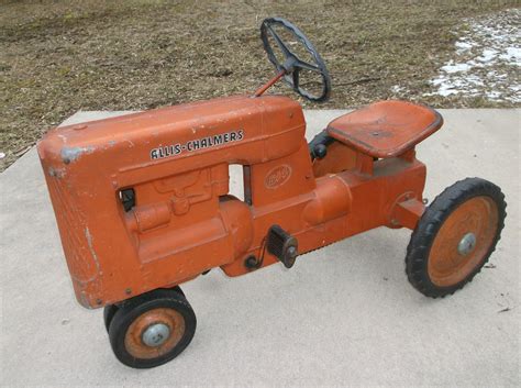 Vintage 1950s Allis Chalmers Model D14 Pedal Tractor By Eska Original