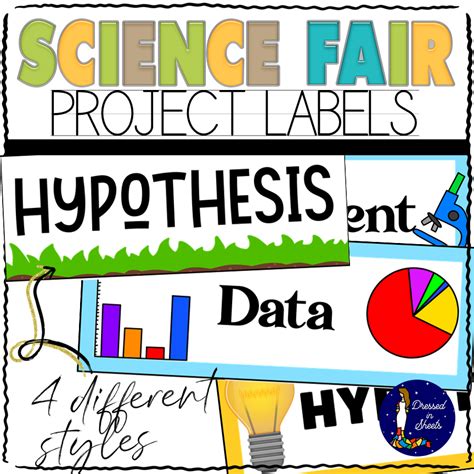 Printable Science Fair Project Labels Made By Teachers