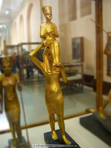 Figure Of Nesi Tutankhamun Wearing The Red Crown Of Lower Egypt