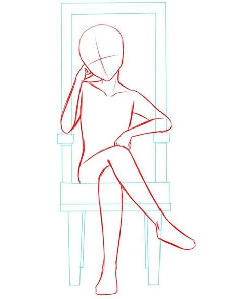 Sitting In A Chair Drawing Reference / Drawing a person in a chair