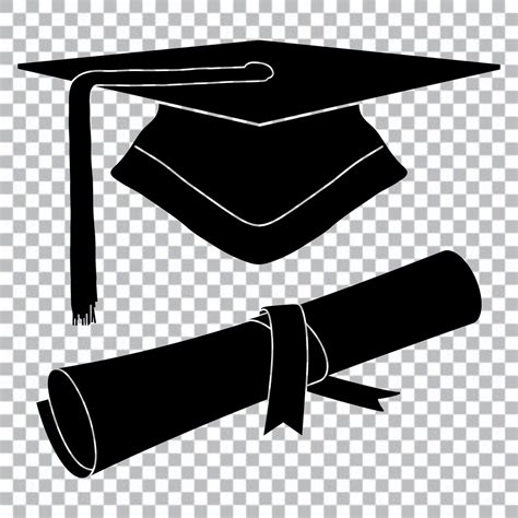 Graduation Cap Svg Digital Download Silhouette Commercial Etsy