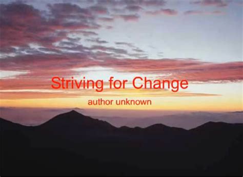 Striving For Change