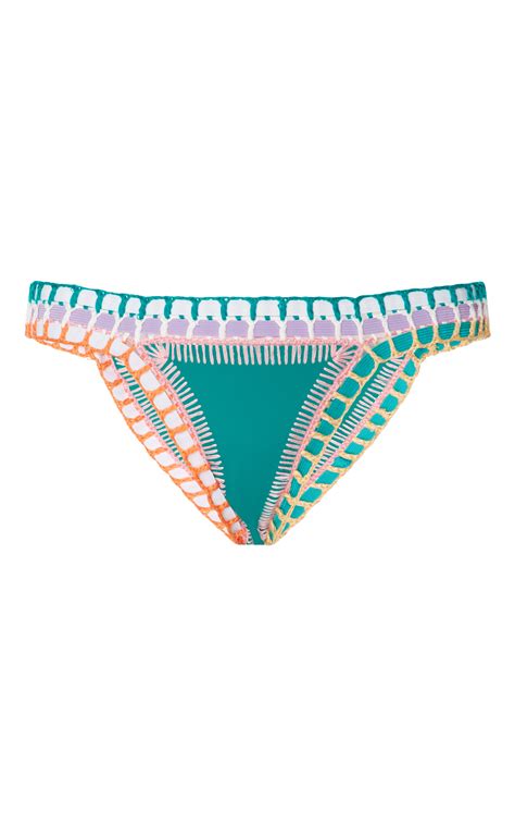 Kiini Liv Crochet Trimmed Triangle Bikini Bottoms Modesens