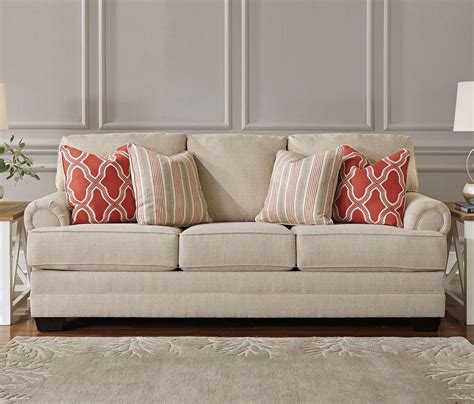 It typically has two upholstered seats. Sansimeon Stone Sofa - Sofas - Living Room Furniture ...