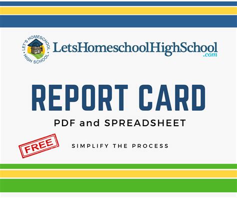 Download Homeschool High School Report Card Template