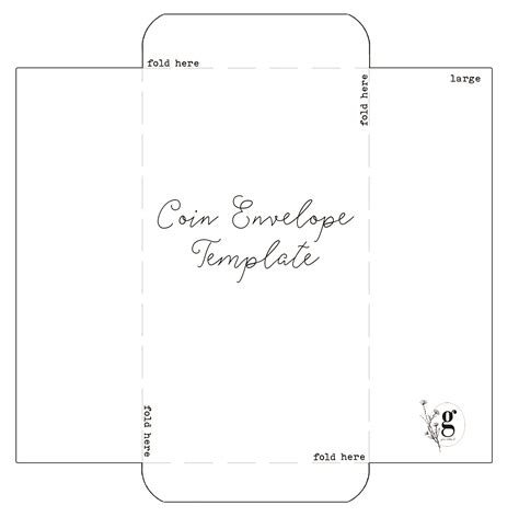 Free Coin Envelope Template