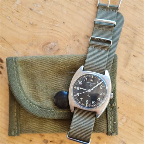 Hamilton British Military Watch W10 66045 99 From 1973 For ฿33463 For
