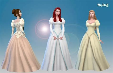 Ariel Wedding Dress In 2020 Sims 4 Wedding Dress