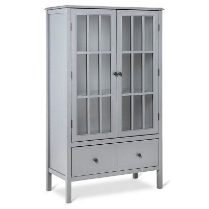Walker edison highboy 52 in. Windham Grey Tall Cabinet with Drawer