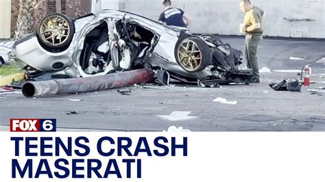 Teens Steal Crash Maserati That Owner Left Unlocked With Keys Inside Sheriff Says Fox6 News