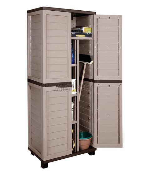 Starplast Outdoor Plastic Garden Utility Cabinet With Partition Storage Garage Ebay