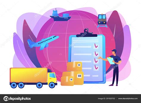 Customs Clearance Concept Vector Illustration — Stock Vector