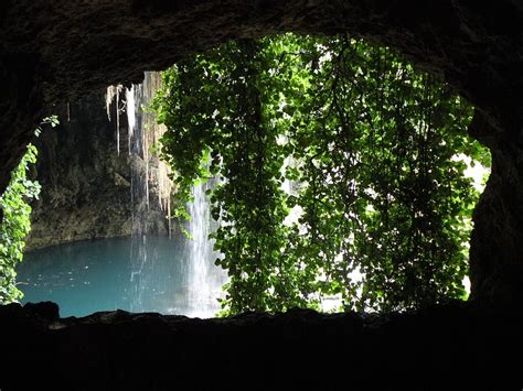 Cave Waterfall Plant Water Tree Scenics Nature Beauty In Nature