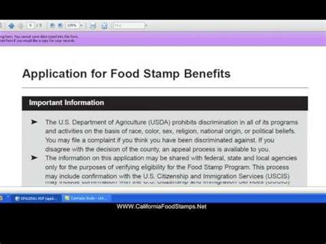 You must complete a food stamp interview after you have submitted your application. California Food Stamps - YouTube