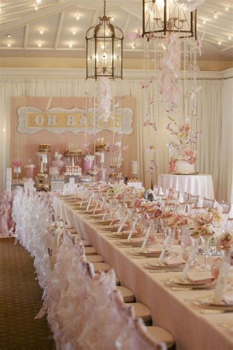All said, here's our pick for the top baby. Pink Ruffles and Butterflies Baby Shower | Elegant baby ...