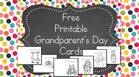 This page has printable cards and other resources. Printable Grandparents Day Cards - Free and Fun!
