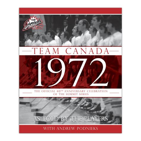 Team Canada 1972 40th Anniversary Hardcover Book Heritage Hockey™