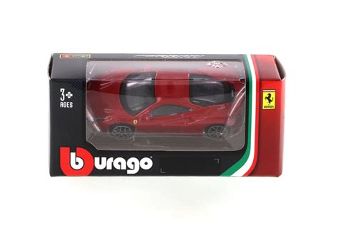 Ferrari 488 Gtb Red Bburago 18 56100b 164 Scale Diecast Model Toy