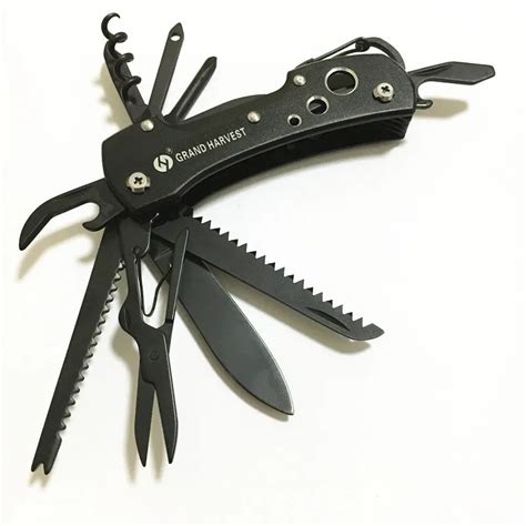 10 Pcslot Titanium Black Multifunctional Swiss Knife Multi Purpose