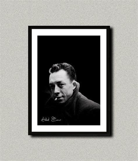 Albert Camus Art Poster Modern Art Decor Home By Whitepaperart Modern
