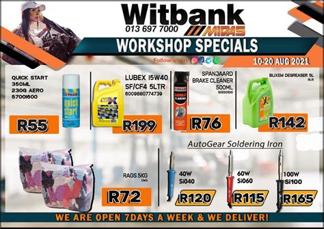 Witbank Midas Workshop Specials 10 20 Aug 2021 By Moss Group Issuu