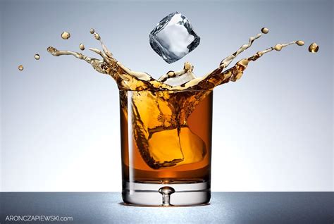 Product Photography Tutorial Glass Of Whiskey With Splash And Ice