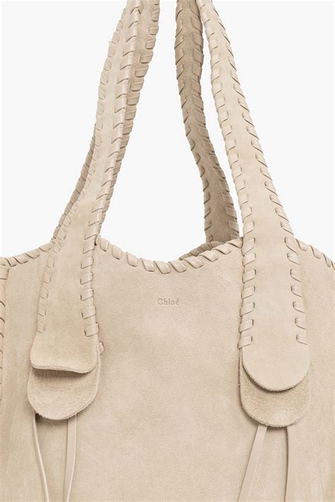 Chloé ‘mony Medium Suede Shopper Bag Womens Bags Vitkac