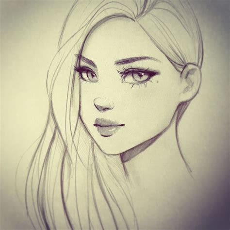 Face Girl Drawing At Getdrawings Free Download
