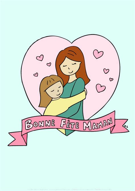 Coloriage Bonne Fete Maman Avec Sa Fille Occuper Les Enfants