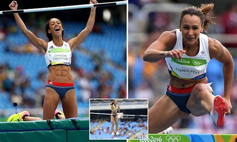 Team GB S Jessica Ennis Hill And Katarina Johnson Thompson Compete In