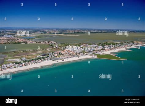 Carnon Plage Montpellier France Vue A Rienne Photo Stock Alamy