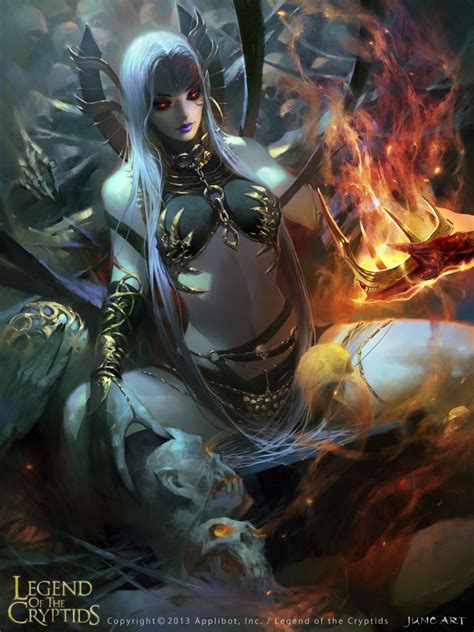 Artist Lin Wenjun Aka Junc Title Demon Queen Card Meredith Hell