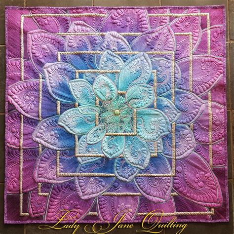 Dream Big Panel By Hoffman Fabrics Quilted By Telene Jeffrey Lady