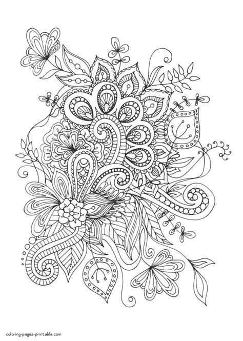 Hard Coloring Pictures For Adults Hakume Colors