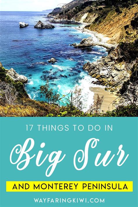 17 Incredible Things To Do In Big Sur And Monterey Peninsula