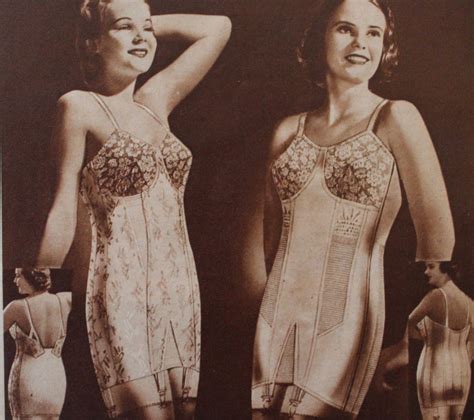 1930s Lingerie Styles Bra Underwear Girdle Stockings