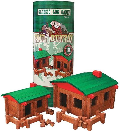 Paul Bunyan 150 Pc Deluxe Log Building Set — Adventure Hobbies And Toys