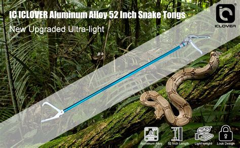 Amazon IC ICLOVER 52 Inch Aluminum Alloy Snake Tongs