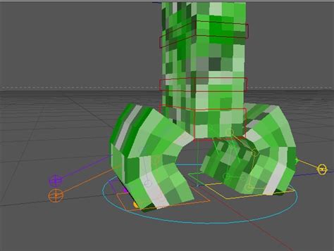 3d Minecraft Creeper Rig Model