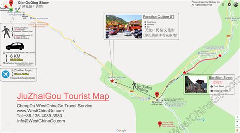 Jiuzhaigou Tourist Map China Chengdu Tours Chengdu Panda Volunteer