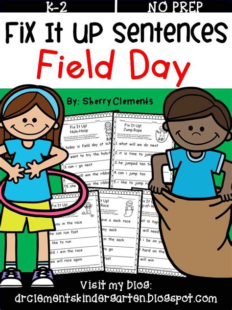 Field Day Fix It Up Sentences Great For Writing Centers Morning Work