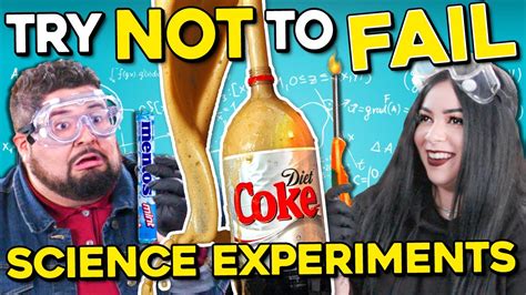 Try Not To Fail Challenge 5 Amazing Science Experiments Youtube