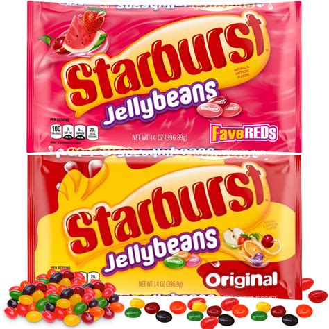 Buy Starburst Jelly Beans 2 Pack Fave Reds Jelly Beans And Original