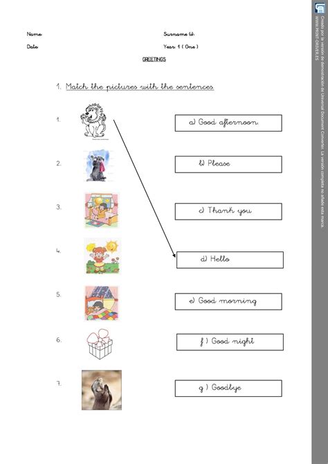 11 Spanish Greetings Worksheet For Kindergarten Kindergarten