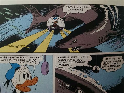 Story Identification Donald Duck Comic Book With Giant Shark